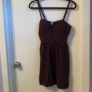 Lipstick Mark Print Summer Dress